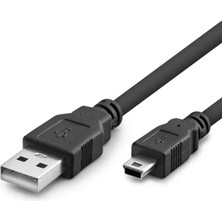 Uslucan Alışveriş USB Mini V3/5pin To USB Kablo 50 cm - Siyah HDX7524