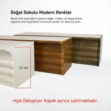 Işık Dekopiyer Işık Panolu Perde Rayı Beyaz (4'li Paket)