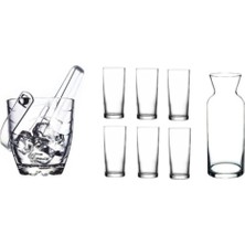Mey İthalat Paşabahçe Rakı Bardak ve Buz Kovası Seti 9 Prç