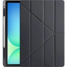 Alvera iPad Pro 11 (2024) Kılıf Kalemlikli Hugo Tablet Kılıfı - Siyah