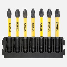 Dewalt DT70819-QZ Flextorq 7 Parça 57 mm Philips(Ph1,ph2,pz1,pz2,pz3) Bits Uç Seti (7'li Paket)