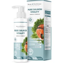 Mey İthalat Kahu Naturals Pure Salmon VITALITY%100 Doğal Norveç Somon Yağı, Omega 3 ve 6, E Vitamini, Kedi ve Köpek, 250 ml