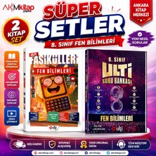 Akm Kitap Ulti Yayınları 8. Sınıf Fen Bilimleri Ulti Fasikülleri ve Soru Bankası Seti 2 Kitap