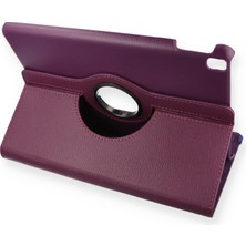 Alvera iPad 10.2 (7.nesil) Kılıf 360 Tablet Deri Kılıf - Mürdüm