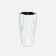 Serinova Lilyum Vazo Saksı 2 No Beyaz (6'li Paket)