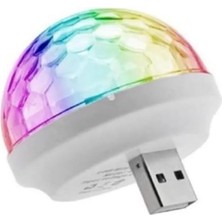 Mey İthalat Sna USB Mini Disko Topu 4W Ledli Small Magic Ball Sihirli Disco Topu