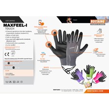 Rostaıng Rostaing MAXFEEL-IT09-10 Bahçe/genel Kullanım Eldiven No:9-10 - L-Xl (5'li Paket)