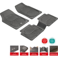 Pufi Bubble Hb Universal Kauçuk Paspas Siyah (4'li Paket)
