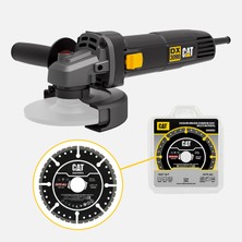 Cat DX3090 720WATT 125MM Profesyonel Avuç Taşlama + DA09052 Genel Amaçlı Elmas Kesme Diski (2'li Paket)