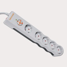 Tuncmatik Tunçmatik Powersurge TSK6134 5'li 1050 Joule 1,5 Metre Enerji Koruma Prizi Beyaz (2'li Paket)