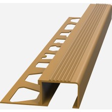 Tesay 10 mm Alüminyum Basamak Profili Eloksal Sarı (8'li Paket)
