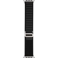 Teknook Watch Ultra 49MM Zore Band-74 Hasır Kordon - Siyah-Gri