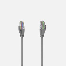 Hama HM.200663 Cat 5e U/utp Ağ Kablosu 3m Gri (6'li Paket)
