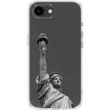 Moonset Iphone 17E Uyumlu Baskılı Yumuşak Silikon Şeffaf Telefon Kılıfı