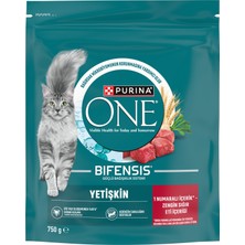 Purina One Sığır Etli Yetişkin Kuru Kedi Maması 750 G (4'li Paket)