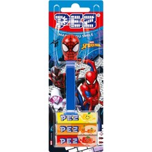 Pez Dispenser Marvel Spider-Man – Meyve Aromalı Şekerleme Makinesi ve Şekerleme Yedekleri