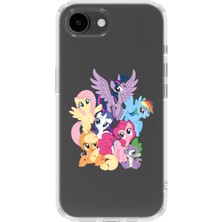 Moonset Iphone 17E Uyumlu Baskılı Yumuşak Silikon Şeffaf Telefon Kılıfı