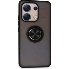 Ozka Concept Koruyucu Kapak Note 13 4g Montreal Yüzüklü Kapak - Siyah