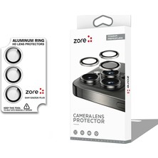 Teknook Galaxy S26 Plus Zore Cl-12 Premium Safir Parmak Izi Bırakmayan Anti-Reflective Kamera Lens Koruyucu - Gümüş