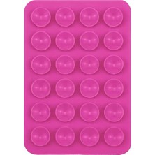 Teknook Kare Öpücüklü 03 Çift Taraflı Silikon Tutucu 5,50CM x 8cm - Koyu Pembe