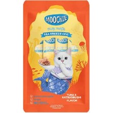 Alvera Ton Balıklı ve Katsuobushili Sıvı Kedi Ödül Maması 5X15 gr