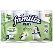 Familia Plus Natural Tuvalet Kağıdı 16'lı (8'li Paket)