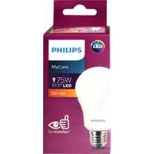 Philips Ledbulb 10.5-75W E27 2700K Sarı Işık (8'li Paket)