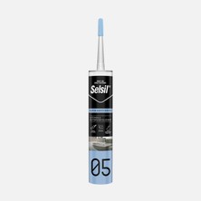 Selsil Mutfak ve Banyo Silikonu (Anti-Küf) Şeffaf 280 ml (7'li Paket)