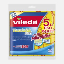 Vileda %30 Mikrofiberli Temizlik Bezi 5'li Paket (6'li Paket)