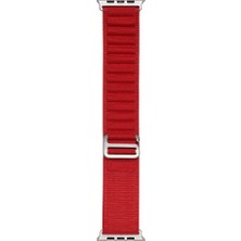 Teknook Watch Ultra 49MM Zore Band-74 Hasır Kordon - Kırmızı