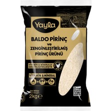 Yayla Ekstra Zenginleştirilmiş Baldo Pirinç 2 kg (8'li Paket)