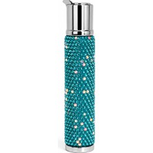 Onr Store Kristal Taş Işlemeli Metal Gaz Dolumlu Çakmak Rose Gold Hediyelik Model