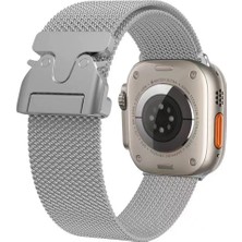 Teknook Watch 10 42MM Zore Krd-25 Metal Hasır Kordon - Gümüş