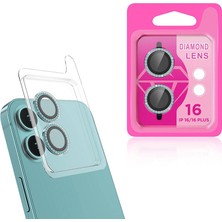 Teknook iPhone 16 Plus Zore Cl-06 Kamera Lens Koruyucu - Açık Yeşil