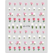 Valor Çiçek Dizayn Tırnak Sticker Tırnak Etiketi Nail Art JO-1779