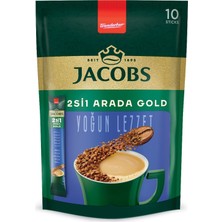 Jacobs Gold 2'si 1 Arada Yoğun Lezzet 10 x 13 G. (8'li Paket)