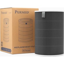 Valor Purmed Xiaomi Akıllı Hava Temizleyici 4 Pro Uyumlu Hepa Filtre (Gri) – 3 Katmanlı Yüksek Verimli To