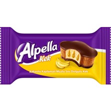 Alpella Kakao Kaplı Muz Soslu Kek 40 G 24'lü (5'li Paket)