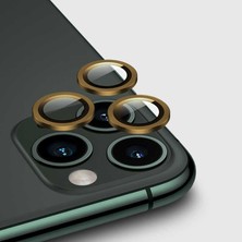 Teknook iPhone 12 Pro Zore Cl-02 Kamera Lens Koruyucu - Gold
