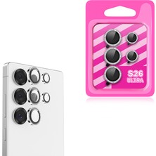 Teknook Galaxy S26 Ultra Zore Cl-06 Kamera Lens Koruyucu - Gümüş