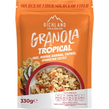 Richland Granola Tropikal Meyveli 330 G (7'li Paket)