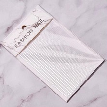 Valor Gümüş Şerit Tırnak Sticker Şerit Tırnak Etiketi Nail Art
