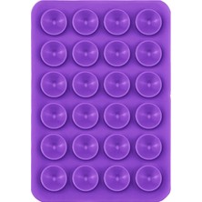 Teknook Kare Öpücüklü 03 Çift Taraflı Silikon Tutucu 5,50CM x 8cm - Mor