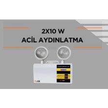 Voltaj Çift Spot LED Acil Durum Aydınlatma Armatürü