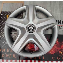 Yk 14 Inç Renault Clio / Symbol / Kangoo Uyumlu Jant Kapağı 4'lü Takım Amblem Hediyeli