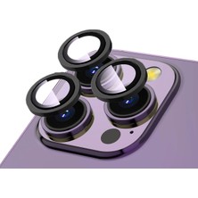 Teknook iPhone 12 Pro Max Zore Cl-12 Premium Safir Parmak Izi Bırakmayan Anti-Reflective Kamera Lens Koruyucu - Siyah