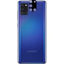 Teknook Galaxy A21S Zore 3D Kamera Camı - Siyah