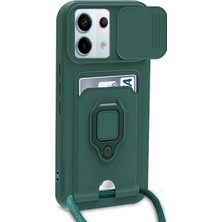 Ozka Concept Koruyucu Kapak Note 13 Pro 5g Zuma Kartvizitli Yüzüklü - Yeşil
