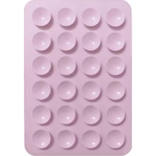 Teknook Kare Öpücüklü Tek Taraflı Silikon Tutucu 5,50CM x 8cm - Açık Pembe