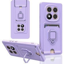 Ozka Concept Koruyucu Kapak Note 14 Zuma Kartvizitli Yüzüklü - Lila